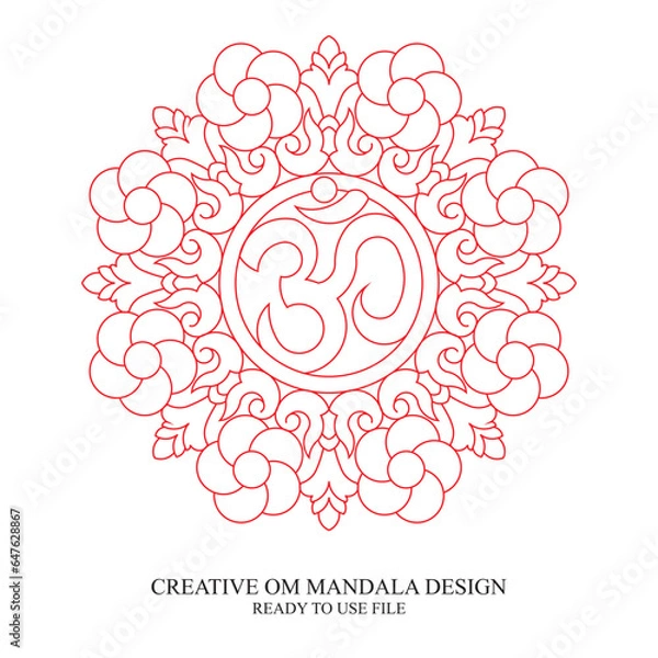Fototapeta Creative om mandala design 