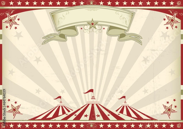 Fototapeta Poziomy cyrk vintage