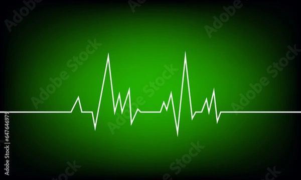Obraz heartbeat diogram background design