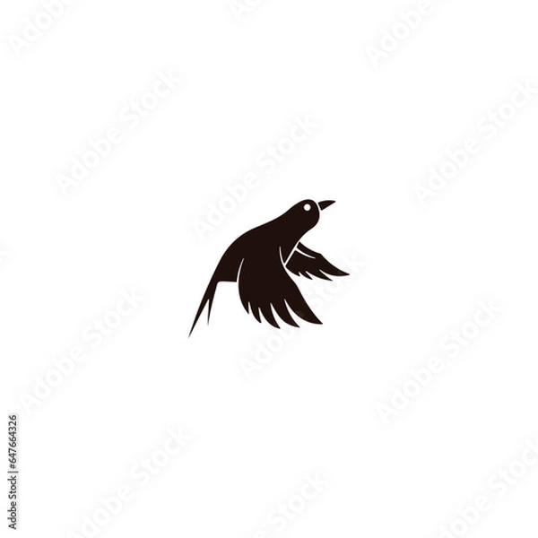 Obraz  vector bird icon on white background