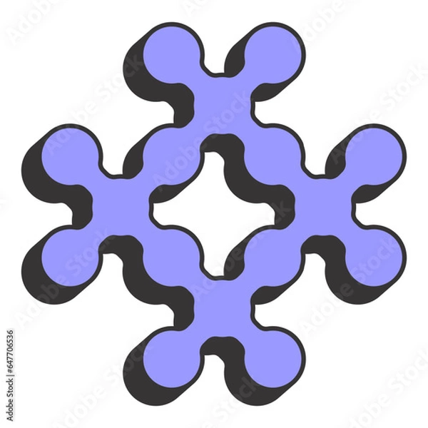 Fototapeta Groovy Y2k Retro