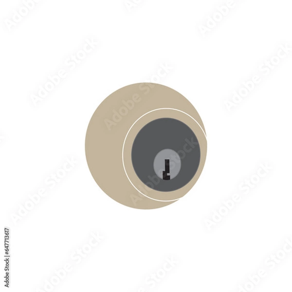 Obraz door lock keyhole icon