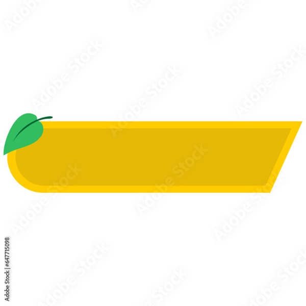 Obraz Green Leaf Textbox