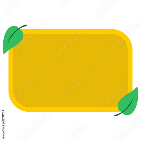 Obraz Green Leaf Textbox