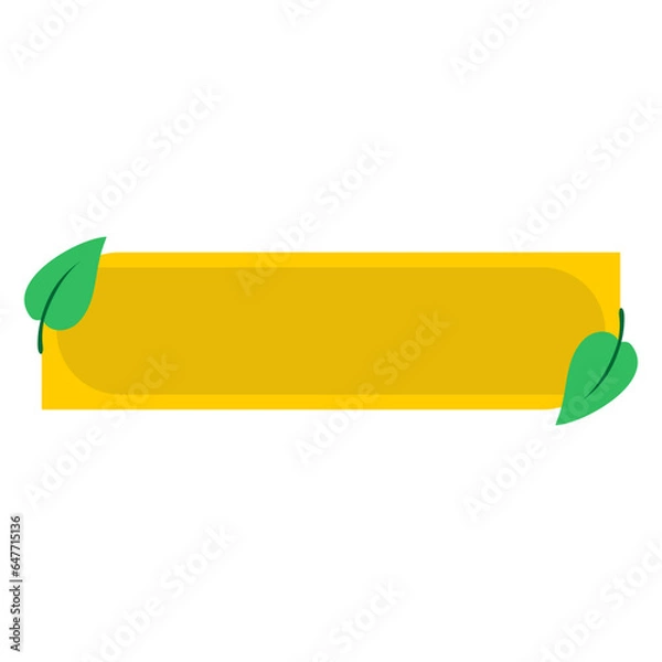 Obraz Green Leaf Textbox