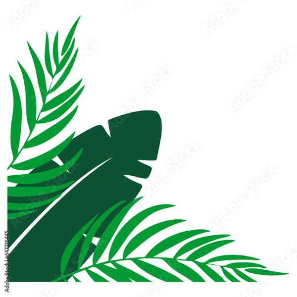 Obraz Palm Leaf Corner