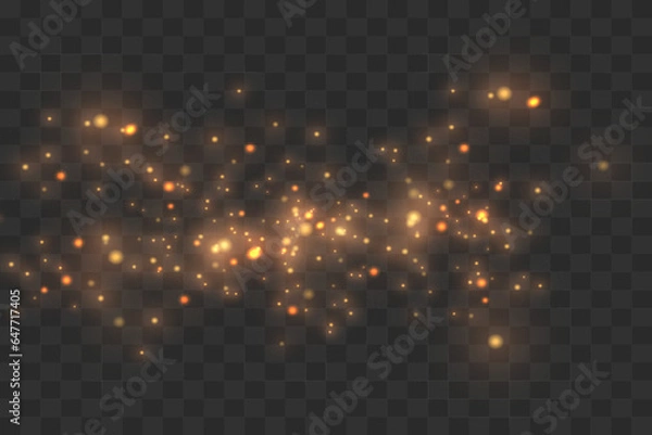 Fototapeta sparkling particles.