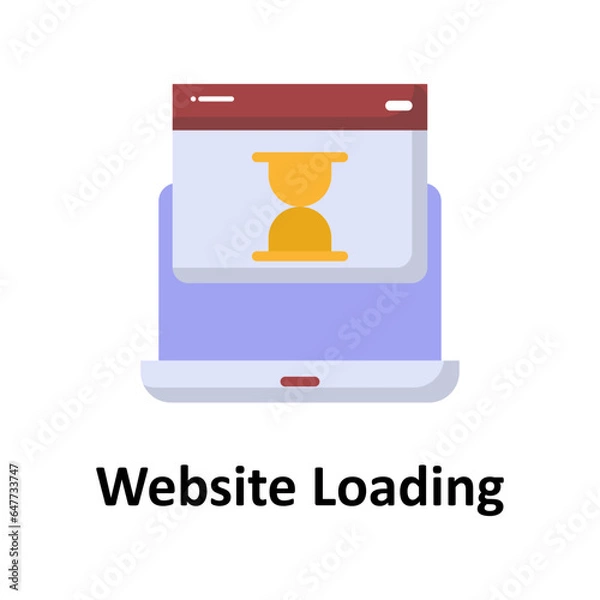 Fototapeta Website loading Vector Icon

