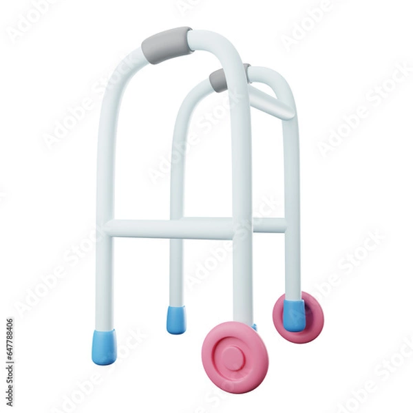 Fototapeta walker 3d icon