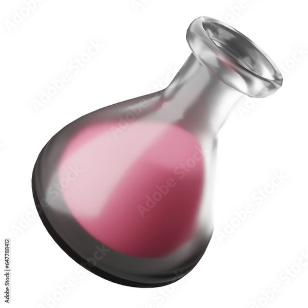 Fototapeta Laboratory Flask 3d icon