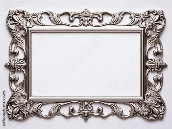 Obraz antique gold frame, generative ai 