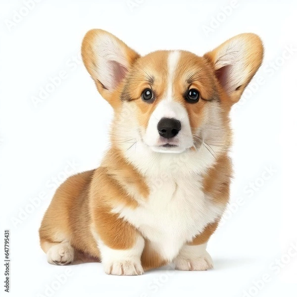 Obraz Delightful Corgi Doggy Love, Generative AI