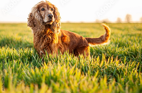 Obraz Pies Cocker Spaniel - Król Lew, Portret psa