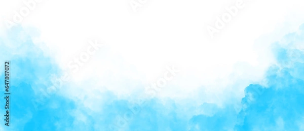 Fototapeta Sky blue clouds. Clouds with transparent background of blue sky color. Bottomless clouds. Clouds PNG. Cloud frames loose clouds and backgrounds with cloud textures with transparencies.