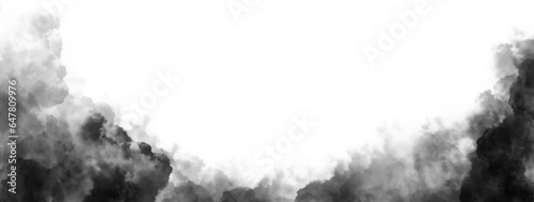 Fototapeta Czarne chmury. Chmury z przezroczystym tłem w kolorze czarnym. Chmury bez dna. Chmury PNG. Chmura kadruje luźne chmury i tła z teksturami chmur z przezroczystościami.