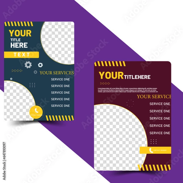 Fototapeta  Flyer template Layout Design, Corporate business flyer template Design