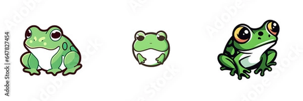 Fototapeta Frog Logo 2D