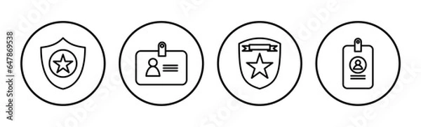 Obraz Badge icon vector. badge label icon. Stamp Icon Vector
