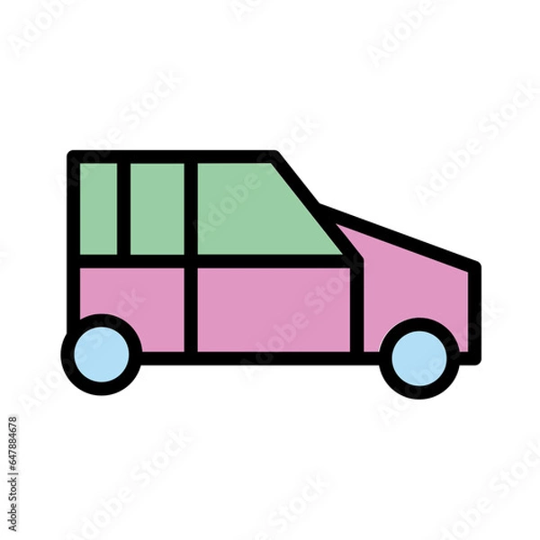 Obraz Car Jeep Retro Icon