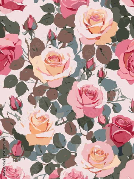 Fototapeta Rose Vector Artwork