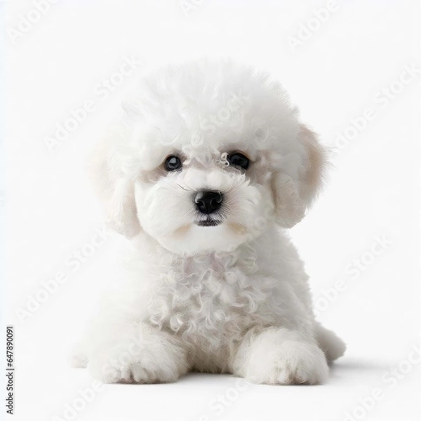 Obraz Bichon Frise's Precious Puppyhood, Generative AI