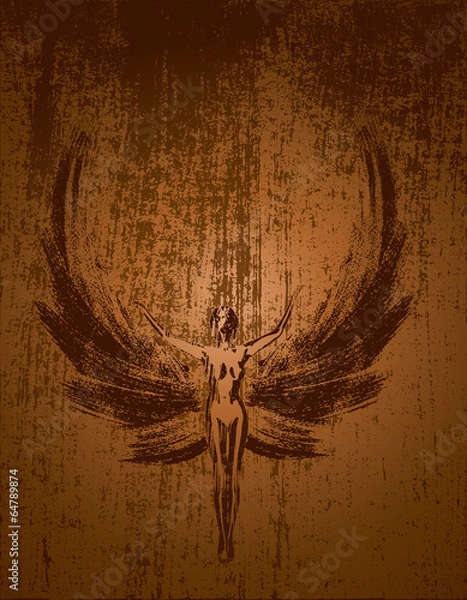Obraz Grunge angel