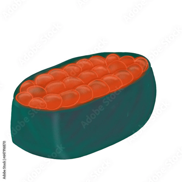 Obraz sushi on a white background