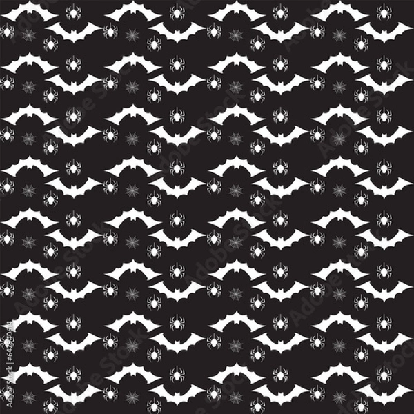 Fototapeta Free vector halloween pattern background design
