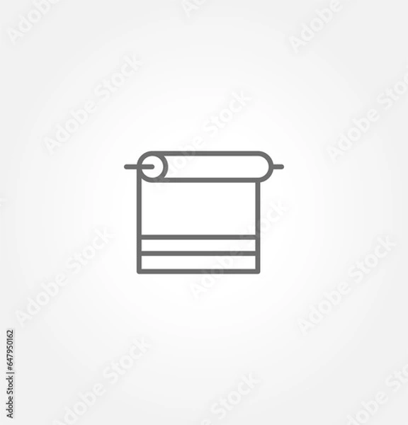 Fototapeta Textile icon fabric icon, vector illustration. textile. isolated on grey background.