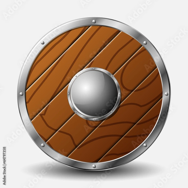 Obraz wooden shield