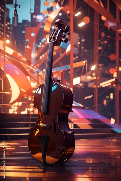 Obraz Guitar On The Stage