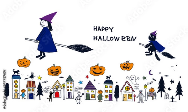 Obraz ハロウィンと魔女