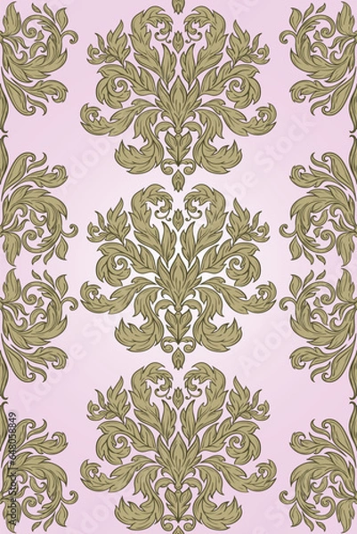 Fototapeta seamless floral background