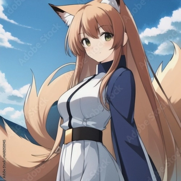 Obraz きつね、美少年、美青年