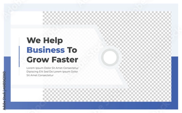 Obraz Professional website banner or horizontal flyer