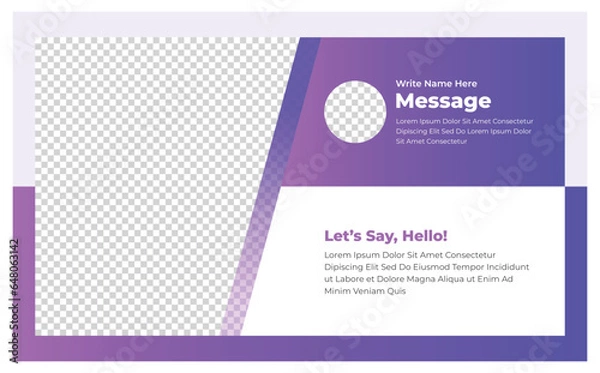 Fototapeta Welcome presentation slide design template