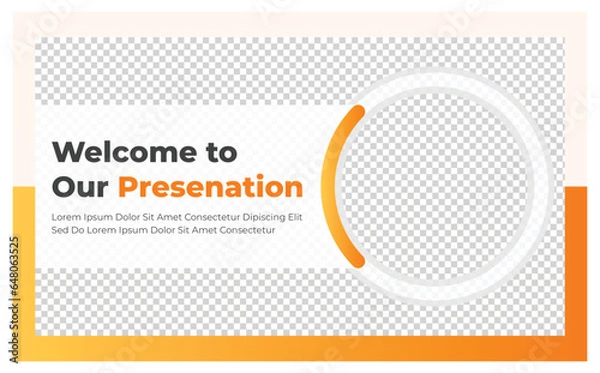 Fototapeta Presentation cover page design