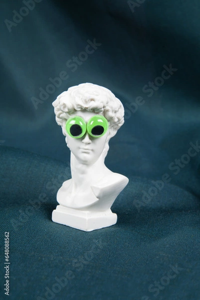 Obraz bust of David with fake bulging eyes
