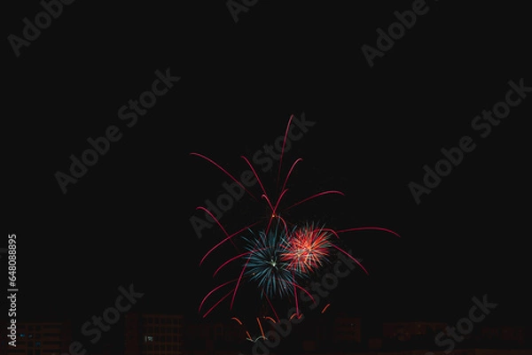 Obraz Vitoria in celebrations lights up the sky