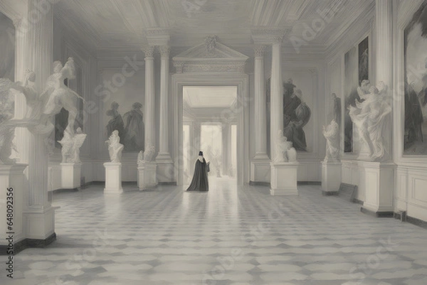 Fototapeta Draw an ancient Greek palace.
Generative AI