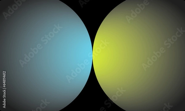 Obraz circle shape two color gradient background design