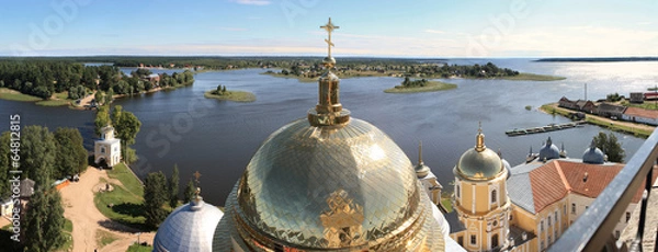 Obraz Russia. Panorama of Lake Seliger