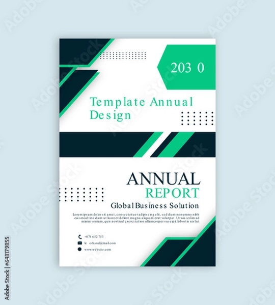Fototapeta annual report template