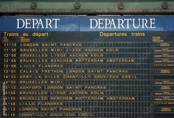 Obraz Departure board