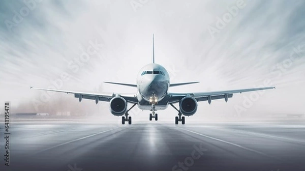 Obraz Airline, Airplane, Air freight logistics technology