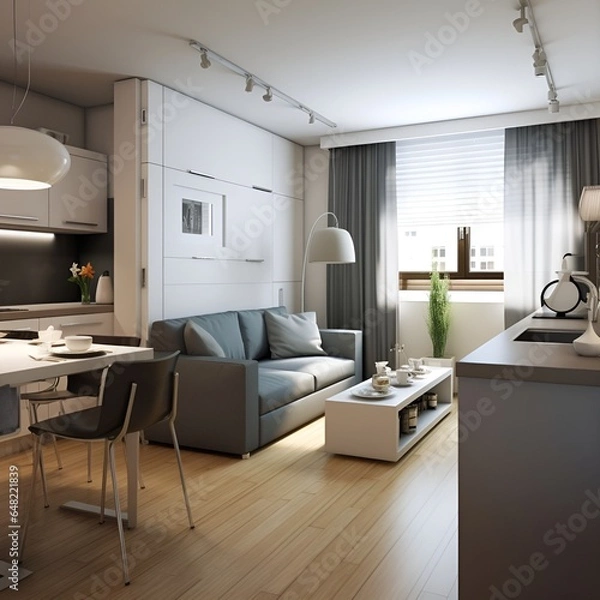 Obraz Modern small apartment interior design