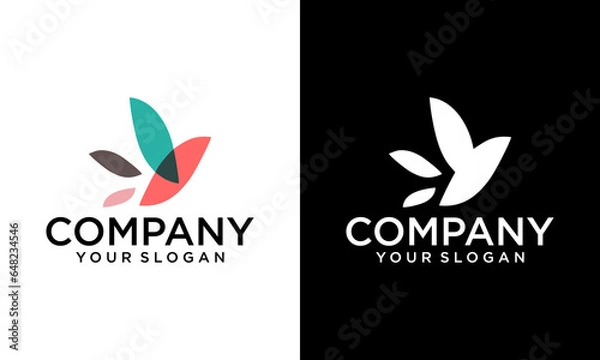 Fototapeta logo bird icon templet vector