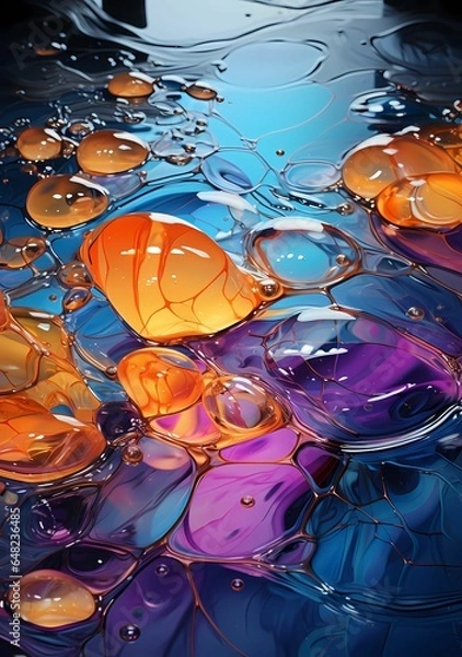 Obraz Gouttes colorées