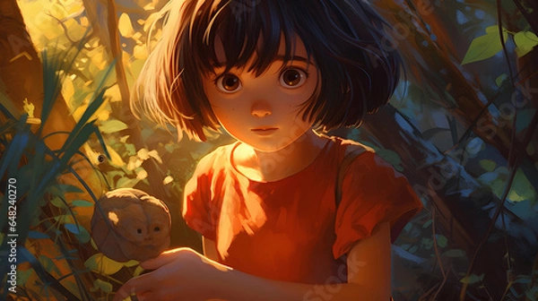 Fototapeta cute child. Generative AI