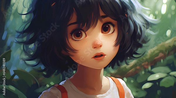 Fototapeta cute child. Generative AI